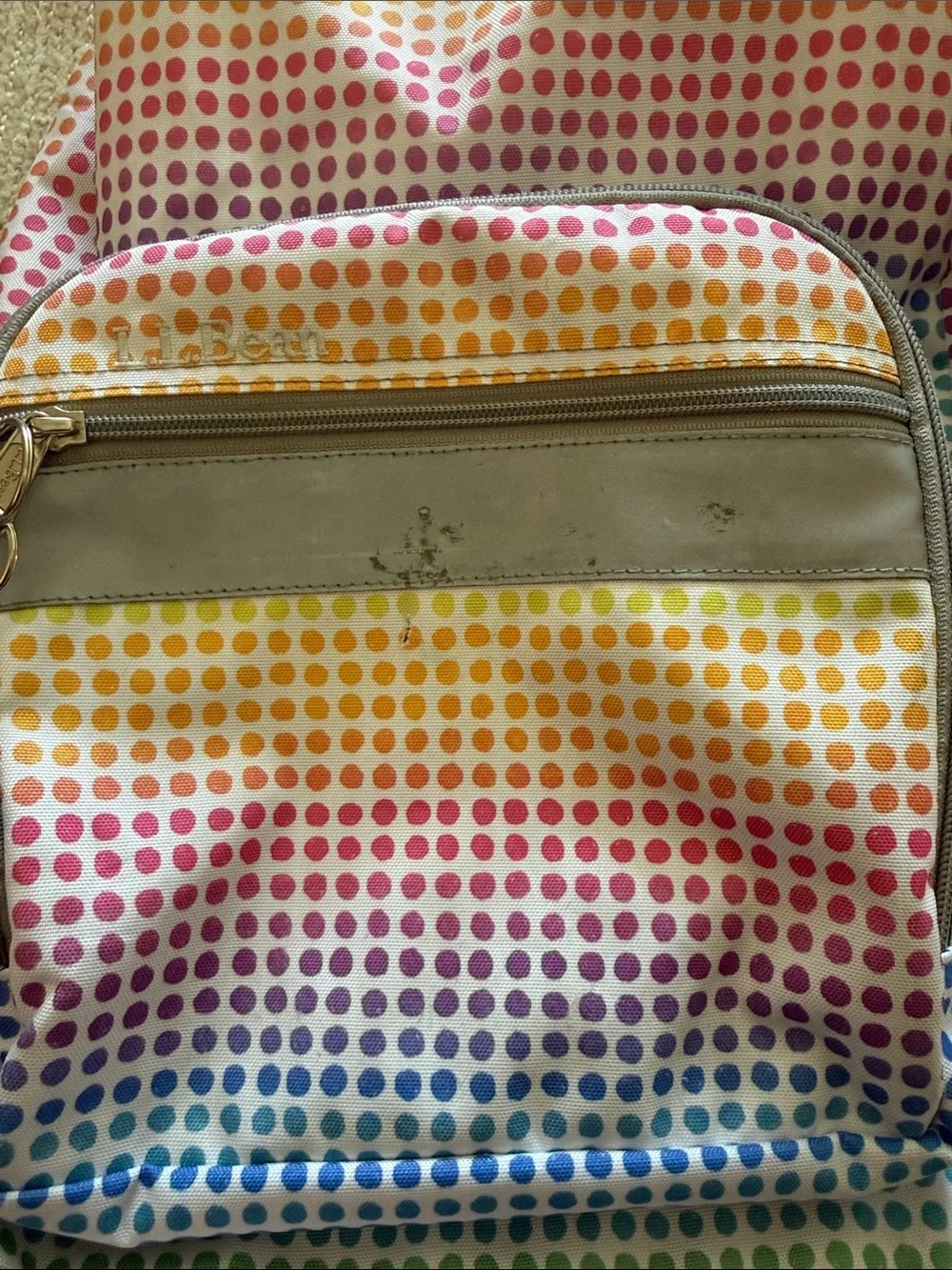 L.L. Bean Rainbow Dot Kids Backpack